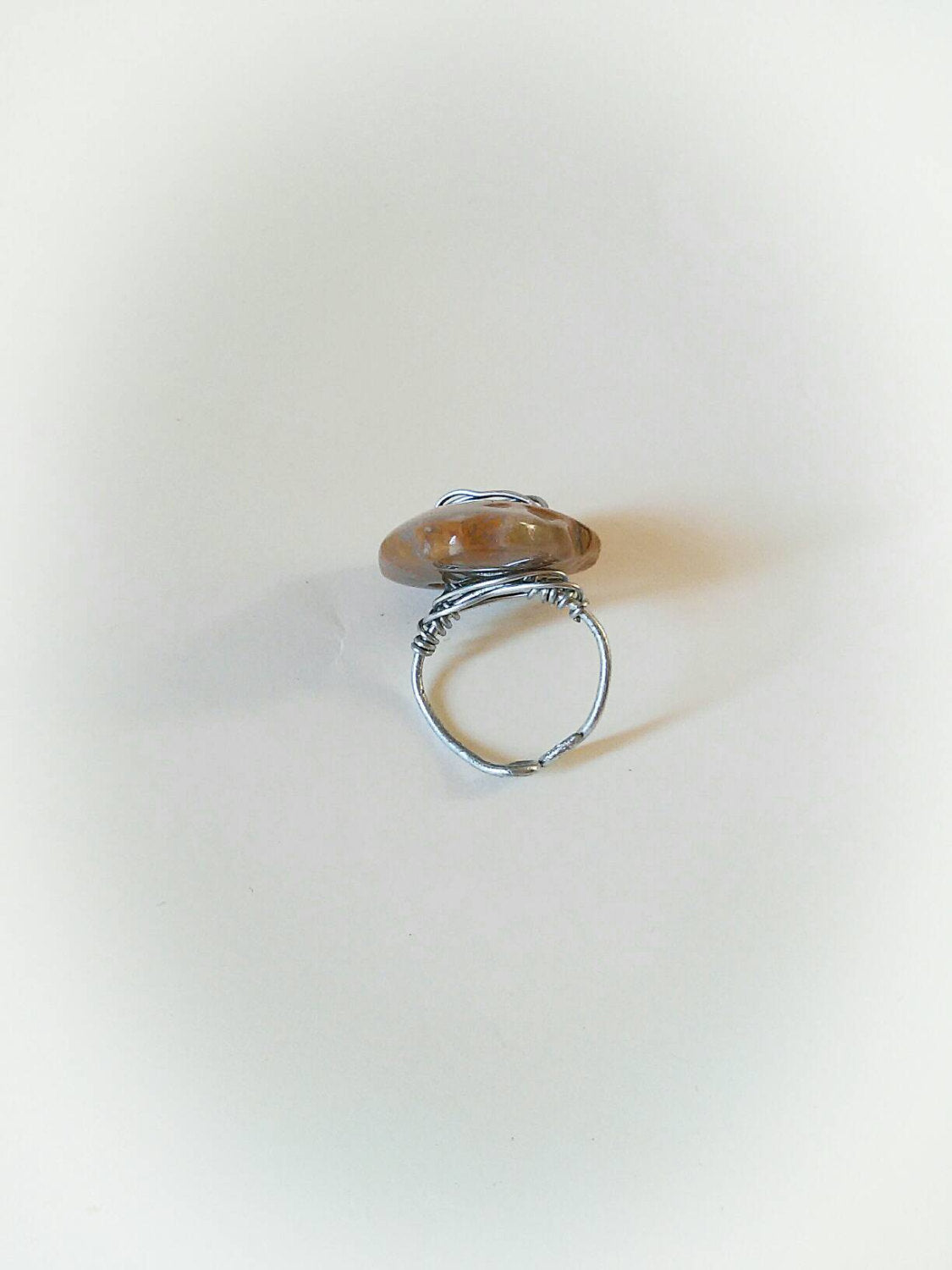 Big Yellow stone boho statement ring,boho birthday gift ring, big hippie stone ring, adjustable ring, silver, wire boho ring, statement ring