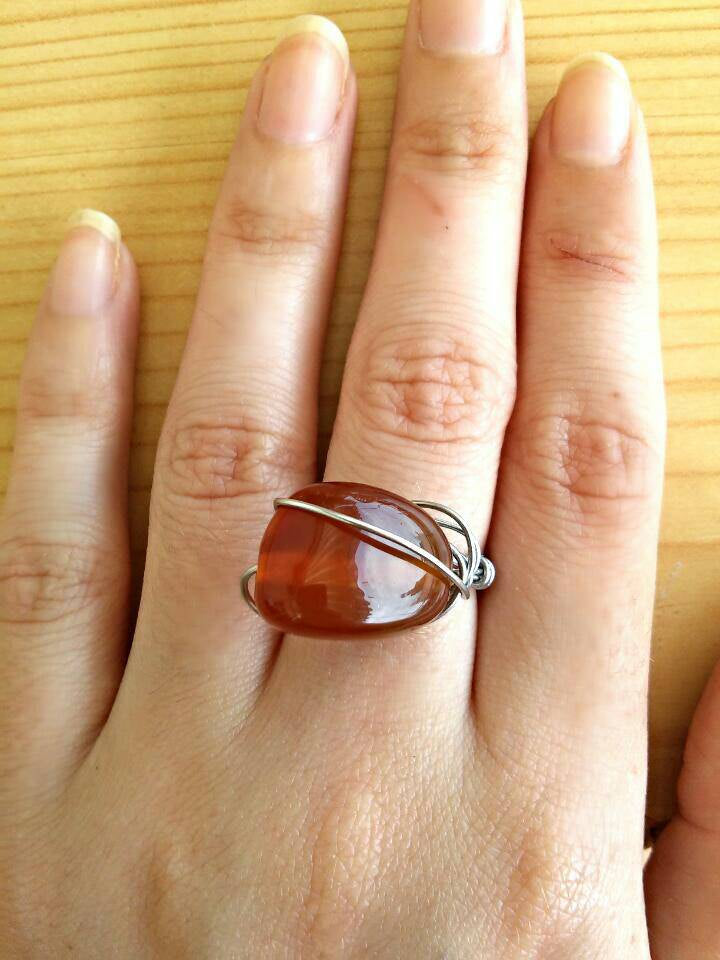Fire agate stone ring/hippie ring/bohemian ring/boho ring/boho agate ring/hippie style ring/bohemian jewelry/agate ring/ boho girl gift